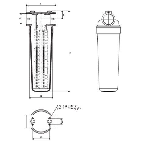 ACCESSOIRE POUR TRAITEMENT DE L'AIR   REF. VUOTOTECNICA FK 25/ 10